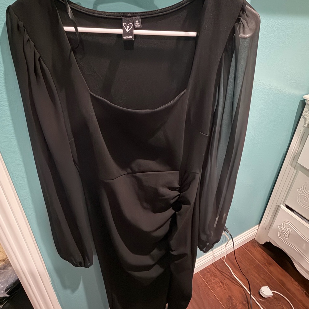 Marjorie Formal Chiffon Sleeve Midi Dress from Windsor - Picture 6 of 7